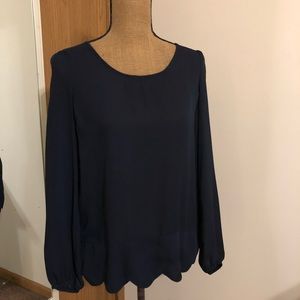 Navy blue blouse